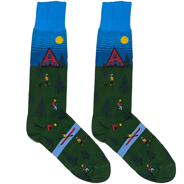 Blue And Green Farm House Socks themensden.pk