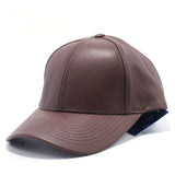 Brown Leather Cap