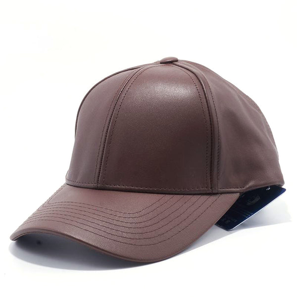Buy online Lv Leather Cap With Brown Flower Design In Pakistan