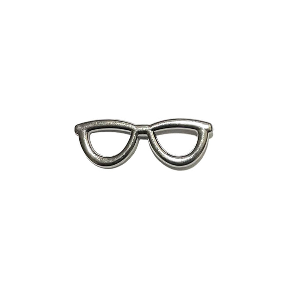 Silver Glasses Lapel Pin themensden.pk