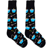 Black And Blue Corn Flakes Socks