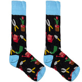 Black And Blue Gardening Socks