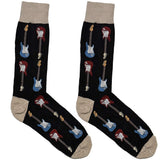 Black And Blue Guitar Socks