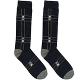 Black And Blue Middle Box Socks