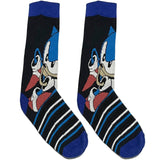 Black And Blue Sonic Short Crew Socks