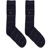 Black And Brown TH Stripes Socks