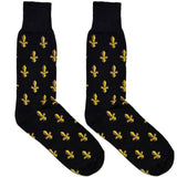Black And Gold Crown Socks