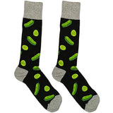 Black And Green Cucumber Socks