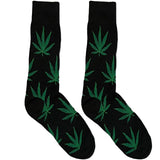 Black And Green Weed Socks