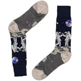 Black And Grey Astronaut Socks
