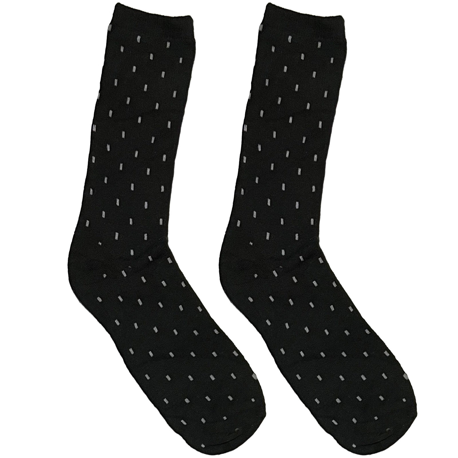 Black And Grey Square Pattern Short Crew Socks