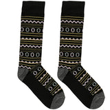 Black And Purple Rings Socks