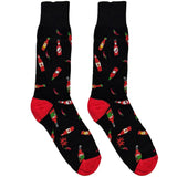 Black And Red Chili Bottle Socks