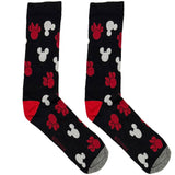 Black And Red Disney Short Crew Socks