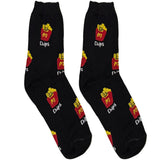 Black And Red Fries Short Crew Socks