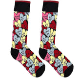 Black And Red Love Me Socks