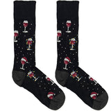 Black And Red Wine Socks