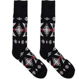 Black And White Abstract Design Socks