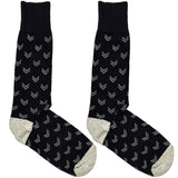 Black And White Arrow Pattern Socks