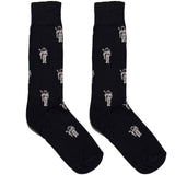 Black And White Astronaut Socks