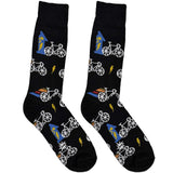 Black And White Bicycle Socks