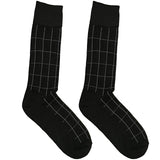 Black And White Chequered Socks