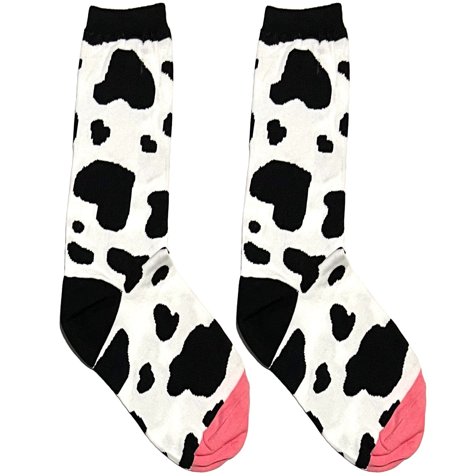 Black And White Cow Short Crew Socks