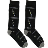 Black And White Flame Socks
