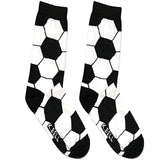 Black And White Football Short Crew Socks