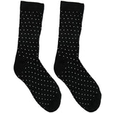 Black And White Polka Short Crew Socks