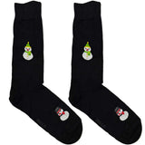 Black And White Snowman Socks