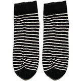Black And White Stripes Ankle Socks