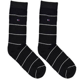Black And White TH Stripe Socks