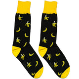 Black And Yellow Banana Socks