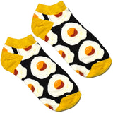 Black And Yellow Egg Ankle Socks