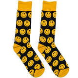 Black And Yellow Emoji Socks