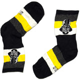 Black And Yellow Star Wars Short Crew Socks