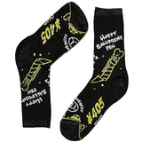 Black Ball Point Pen Short Crew Socks