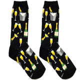 Black Beer Tub Short Crew Socks