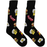 Black Burger Beer Socks