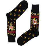 Black Call Me Old Fashioned Socks