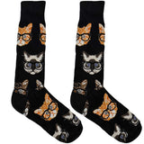 Black Cat Glasses Socks