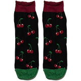 Black Cherry Ankle Socks