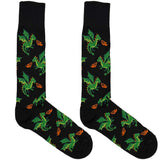 Black Dino Flame Socks