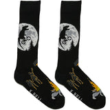 Black Dino Moon Ride Socks