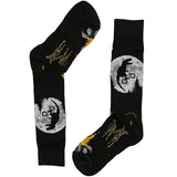 Black Dino Moon Socks