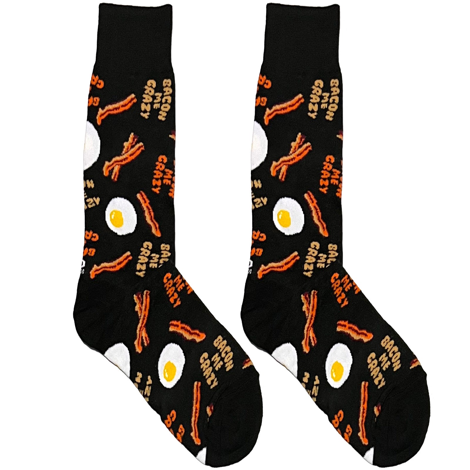 Black Egg And Bacon Socks