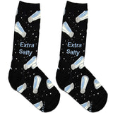 Black Extra Salty Short Crew Socks