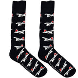 Black Fighter Planes Socks