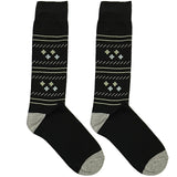 Black Flower Formal Socks
